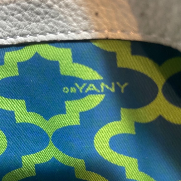 orYANY Braided Genuine Leather Tote Shopper Shoulder Handbag Grey Blue - Picture 6 of 16